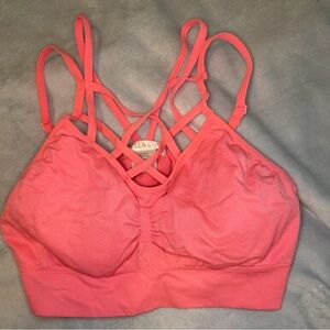 Bella Chic Coral Strappy Bralette